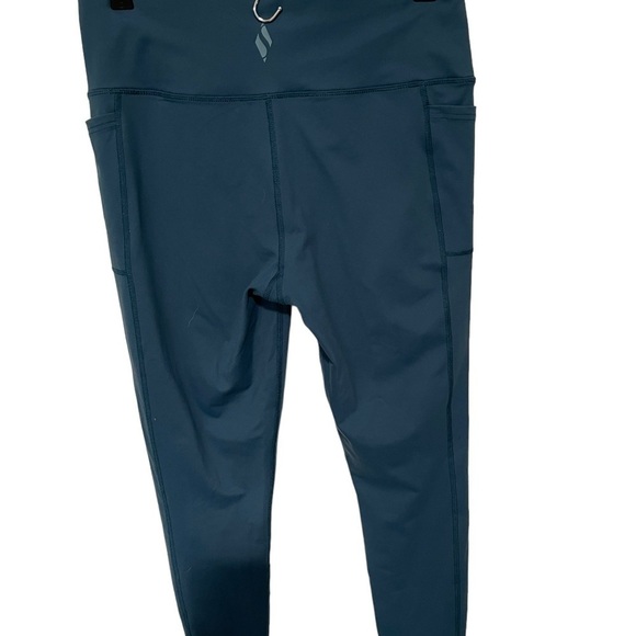 Skeechers women’s high waisted jogging/performance leggings, forest green, large - Picture 2 of 5